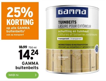 GAMMA Gamma buitenbeits 750ml aanbieding