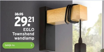 GAMMA Eglo townshend wandlamp aanbieding