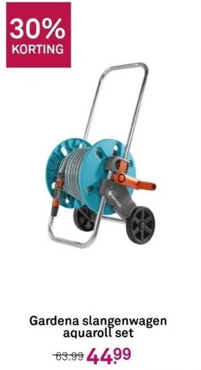 Gardena slangenwagen aquaroll set aanbieding bij Karwei