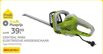 Praxis Central park elektrische heggenschaar aanbieding