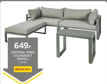 Praxis Central park loungeset napoli aanbieding