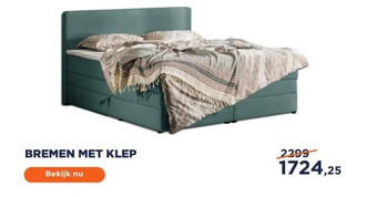 TotaalBED Bremen met klep aanbieding