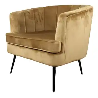 fonQ Ds4u norah fauteuil velvet goud aanbieding