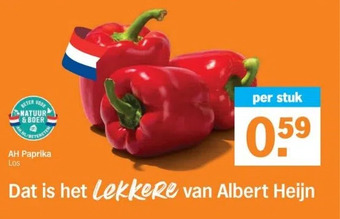 Albert Heijn Ah paprika aanbieding