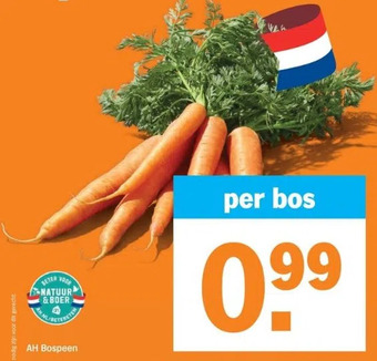 Albert Heijn Ah bospeen aanbieding