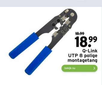 GAMMA Q-link utp 8 polige montagetang aanbieding