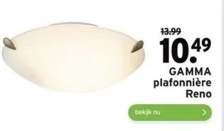 GAMMA Gamma plafonnière reno aanbieding