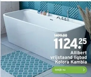 GAMMA Allibert vrijstaand ligbad kolora kambia aanbieding