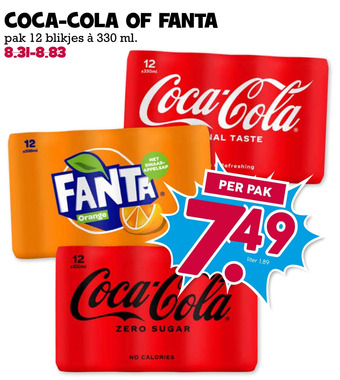 Boon`s Markt Coca-cola of fanta aanbieding