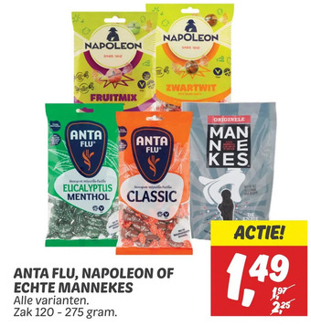 Dekamarkt Anta flu, napoleon of echte mannekes aanbieding