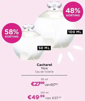 ICI Paris XL Cacharel 50ml/100ml aanbieding