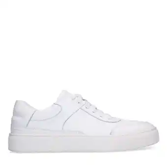 Wehkamp Manfield leren sneakers wit aanbieding