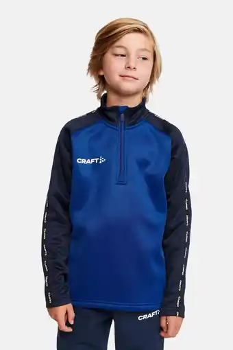 Wehkamp Craft junior  sportvest kobaltblauw/donkerblauw aanbieding