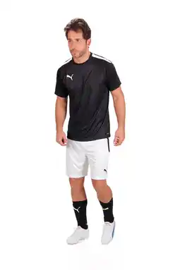 Wehkamp Puma sportshort wit/zwart aanbieding