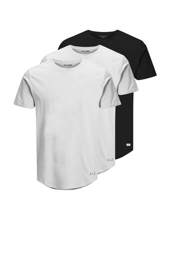 Wehkamp Jack & jones essentials basic t-shirt jjenoa - (set van 3) aanbieding