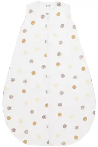 Wehkamp Meyco baby zomerslaapzak honeycomb honey gold aanbieding