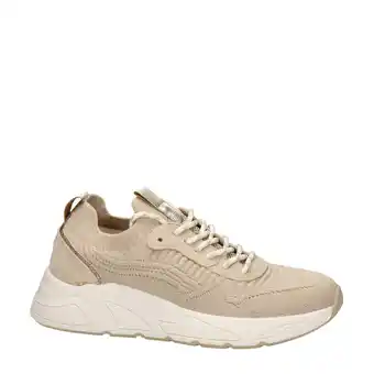 Wehkamp Nelson sneakers beige aanbieding