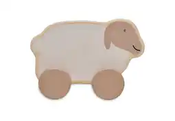 Wehkamp Jollein houten speelgoedauto 11x9x6 cm farm lamb aanbieding