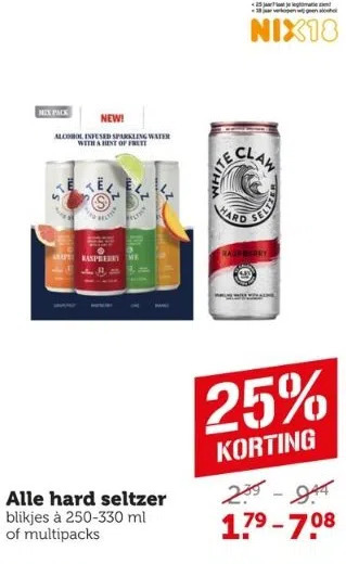 Coop Alle hard seltzer aanbieding