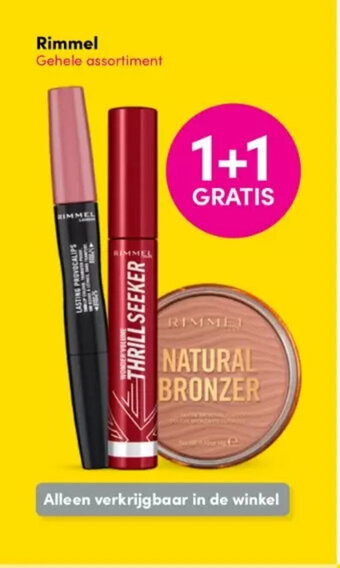 DA Rimmel Gehele assortiment aanbieding