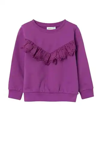 Wehkamp Name it mini sweater nmfnasja paars aanbieding