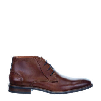 Wehkamp Van lier amalfi  leren veterschoenen cognac aanbieding