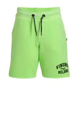 Wehkamp Vingino essentials sweatshort met logo neon groen aanbieding