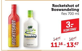 CoopCompact Rocketshot of Boswandeling fles 700 ml aanbieding