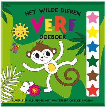 Wehkamp Het wilde dieren verf doeboek - (set van 4) - interstat aanbieding