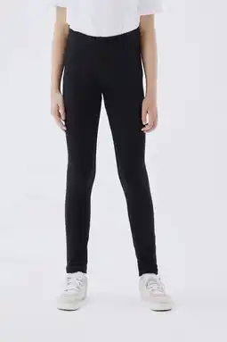 Wehkamp Name it kids legging nkfdavina met biologisch katoen zwart aanbieding
