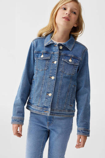 Wehkamp Mango kids spijkerjas blauw aanbieding