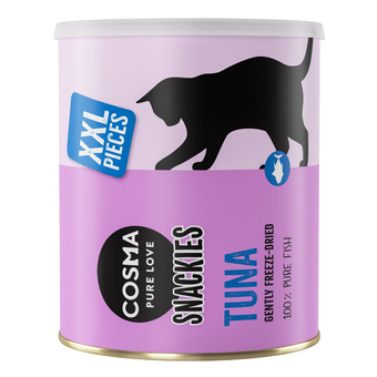 Zooplus 160g maxi tube tonijn cosma snackies xxl gevriesdroogde kattensnacks aanbieding