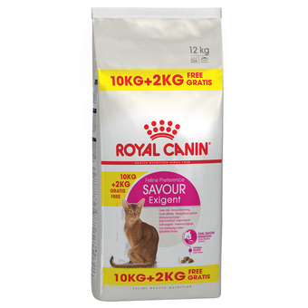 Zooplus 10+2kg gratis! 12kg savour exigent royal canin kattenvoer aanbieding