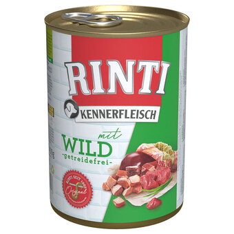 Zooplus Rinti kennerfleisch 6 x 400 g - wild aanbieding