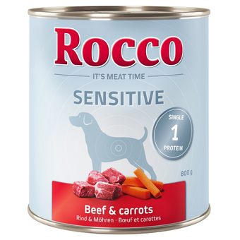 Zooplus Rocco sensitive rund & wortel 24 x 800 g aanbieding