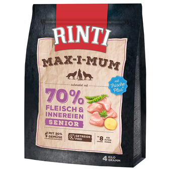Zooplus Rinti max-i-mum senior kip hondenvoer - dubbelpak: 2 x 4 kg aanbieding