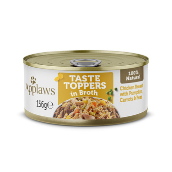 Zooplus Applaws taste toppers in bouillon 6 x 156 g  - kip met groenten aanbieding