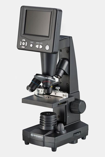Bever Bresser lcd studentenmicroscoop zwart aanbieding