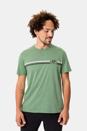 Bever Vaude men's cyclist t-shirt v groen aanbieding