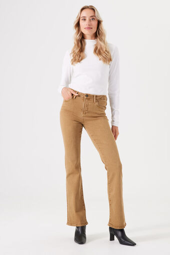 Jeans Centre Garcia celia 245 superslim flared golden brown aanbieding