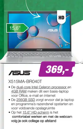 EP Asus X515MA-BR040T 15.6" HD-Scherm aanbieding