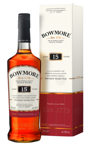 Gall & Gall Bowmore 15 years single malt whisky aanbieding