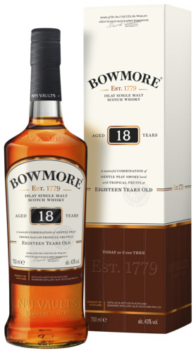 Gall & Gall Bowmore 18 years single malt whisky aanbieding