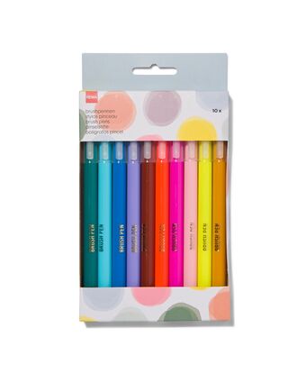 HEMA Hema brushpennen - 10 stuks aanbieding