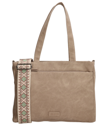 terStal Dames shopper trendy hengsel beige in maat aanbieding