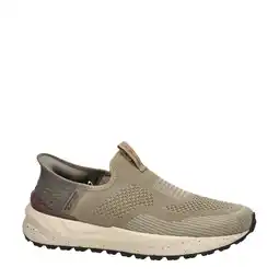 Wehkamp Skechers bogdin slip-ins sneakers taupe aanbieding