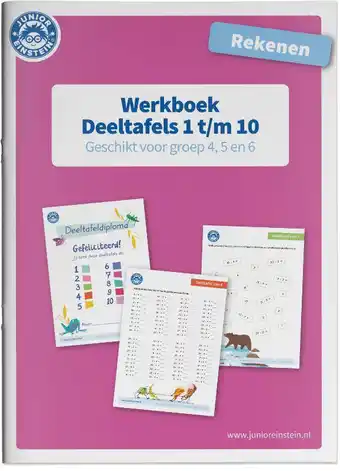 Wehkamp Deeltafels 1 t/m 10 rekenen geschikt voor groep 4, 5 en 6 werkboek aanbieding