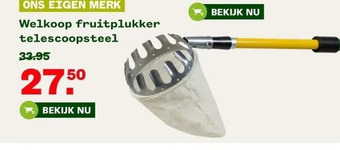 Welkoop Welkoop fruitplukker telescoopsteel aanbieding