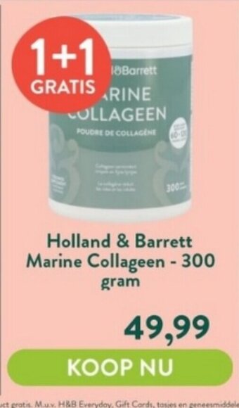 Holland & Barrett Holland & Barrett Marine Collageen - 300 gram aanbieding