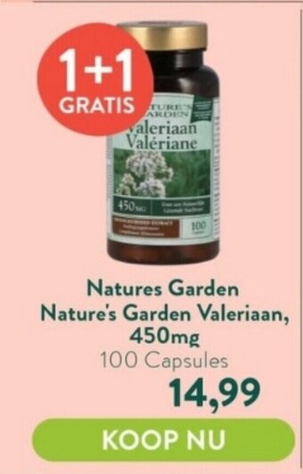 Holland & Barrett Nature's Garden Valeriaan, 450mg 100 Capsules aanbieding